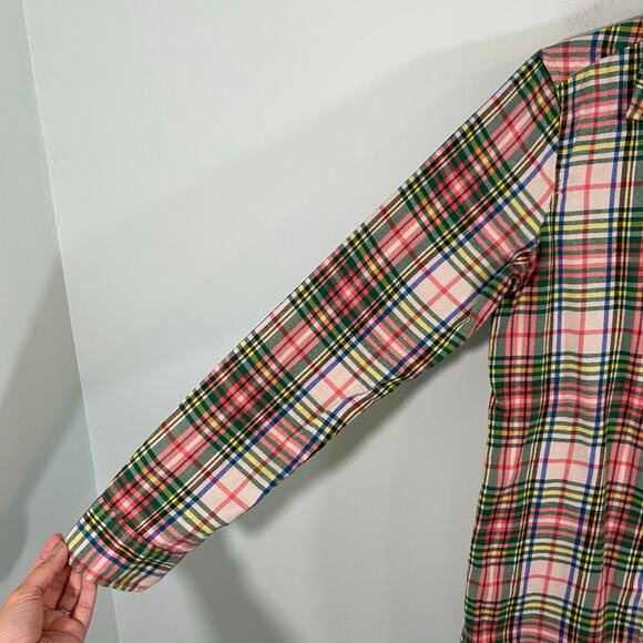 J. Crew Always Women Multicolor Tartan Plaid Flannel Classic Boy Shirt Sz 2 NWT - Picture 5 of 8